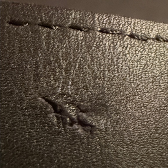 Black Belt with Silver Buckle suede material - Picture 9 of 10